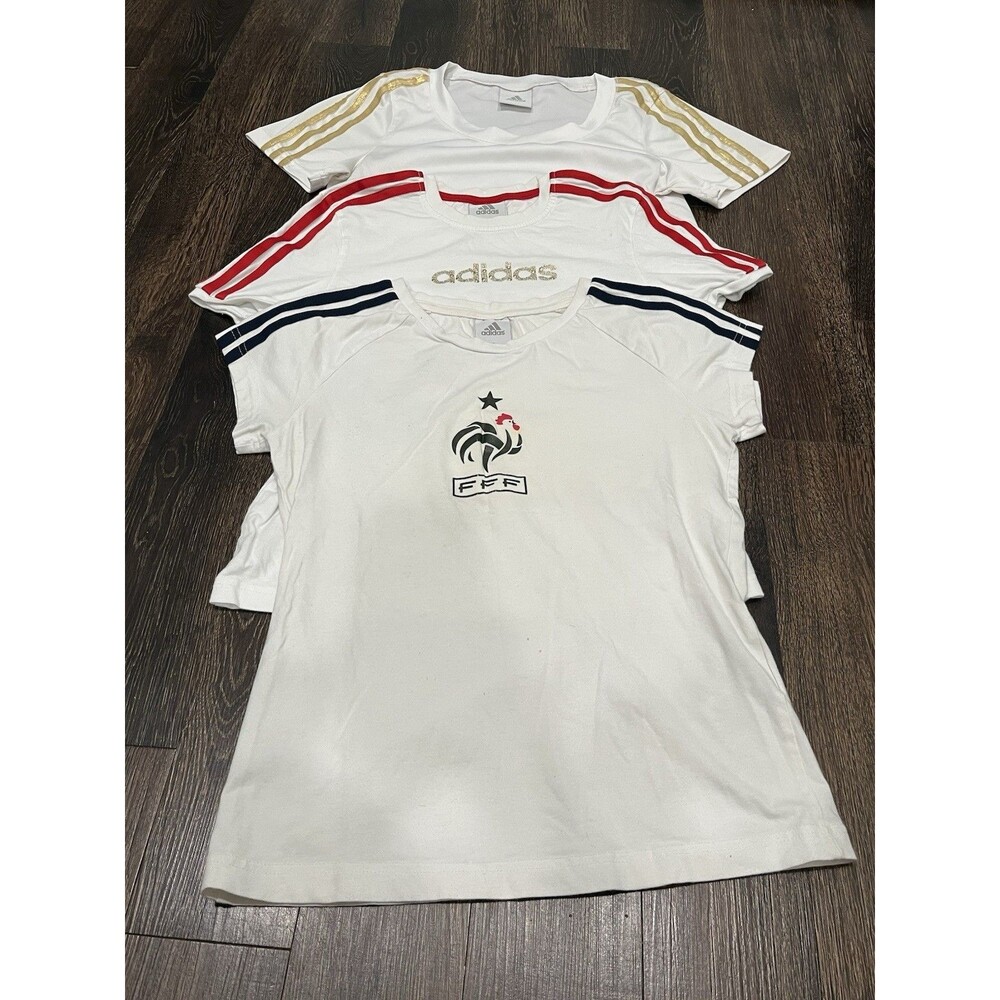 Adidas Vintage Women T-Shirt Bundle Set of 3 Size S to M